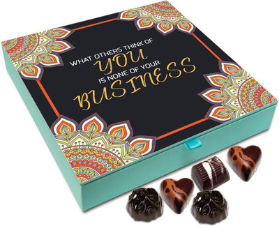 

Chocholik Gift Box - What Others Think Of You Is None Of Your Business Chocolate Box - 9pc Truffles(108 g)