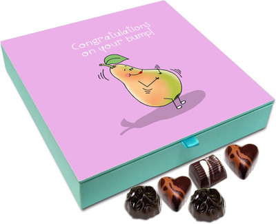 

Chocholik Gift Box - Congratulations on Your Bump Chocolate Box - 9pc Truffles(108 g)