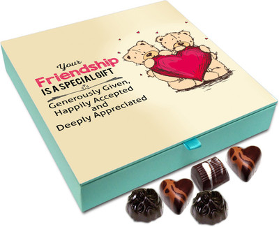 

Chocholik Gift Box - Your Friendship Is A Special Gift Chocolate Box - 9pc Truffles(108 g)