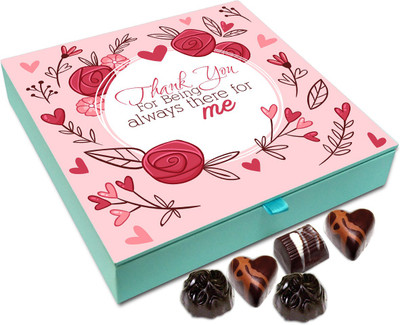 

Chocholik Gift Box - Thank For Being There For Me Always Chocolate Box - 9pc Truffles(108 g)