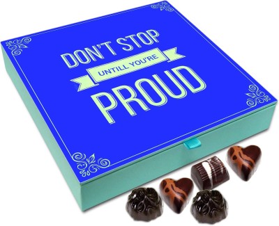 Chocholik Gift Box - Don't Stop Until You Are proud Of What You Have Done Chocolate Box - 9pc Truffles(108 g)