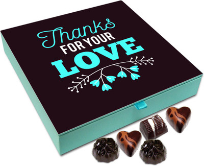 

Chocholik Gift Box - Thanks For All The Love Chocolate Box - 9pc Truffles(108 g)