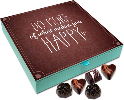 

Chocholik Gift Box - Do More of What Makes You Happy Chocolate Box - 9pc Truffles(108 g)