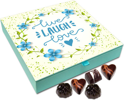 Chocholik Gift Box - Live Laugh And Love Chocolate Box - 9pc Truffles(108 g)