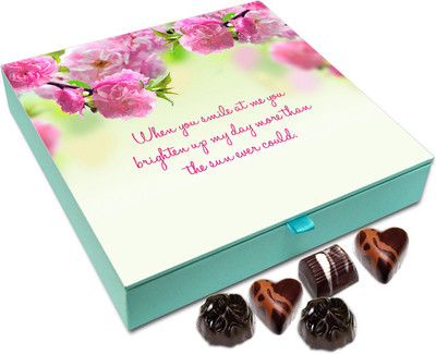 

Chocholik Gift Box - You Brighten Up My Day Chocolate Box - 9pc Truffles(108 g)
