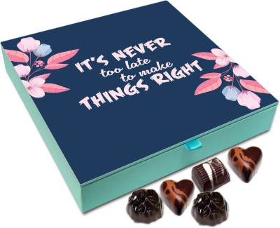 

Chocholik Gift Box - Its Never Too Late To Make Things Right Chocolate Box - 9pc Truffles(108 g)