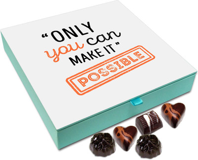 

Chocholik Gift Box - Only You Can Make It Possible Chocolate Box - 9pc Truffles(108 g)