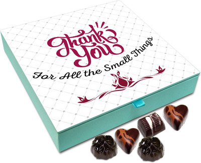 

Chocholik Gift Box - Thanks For All The Small Things Chocolate Box - 9pc Truffles(108 g)