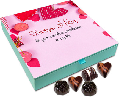 

Chocholik Gift Box - Thank You Mom For Your Countless Contribution Chocolate Box - 9pc Truffles(108 g)
