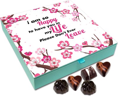 

Chocholik Gift Box - I Am So Happy To Have You In My Life Please Don't Ever Leave Me Chocolate Box - 9pc Truffles(108 g)