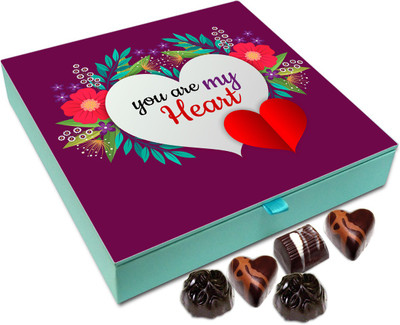 

Chocholik Gift Box - You Are My Heart Chocolate Box - 9pc Truffles(108 g)