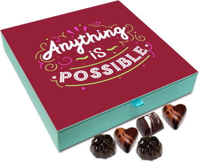 

Chocholik Gift Box - Anything Is Possible Chocolate Box - 9pc Truffles(108 g)