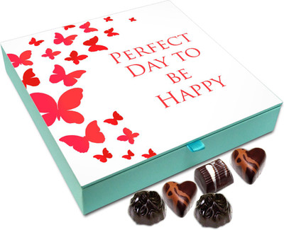 

Chocholik Gift Box - Perfect Day to Be Happy Chocolate Box - 9pc Truffles(108 g)