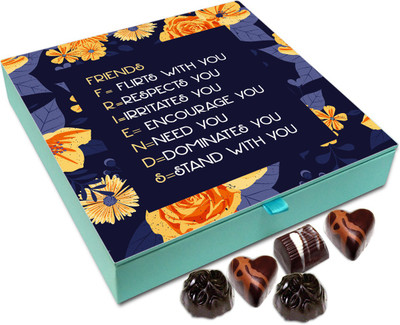 

Chocholik Gift Box - Friends Always Stand With You Chocolate Box - 9pc Truffles(108 g)