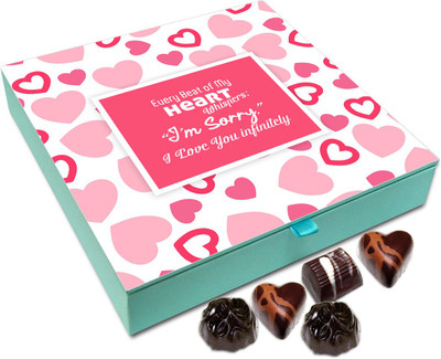 

Chocholik Gift Box - Every Beat Of My Heart Whispers I Love You Chocolate Box - 9pc Truffles(108 g)
