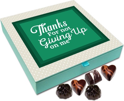 

Chocholik Gift Box - Thanks For Not Giving Up On Me Chocolate Box - 9pc Truffles(108 g)
