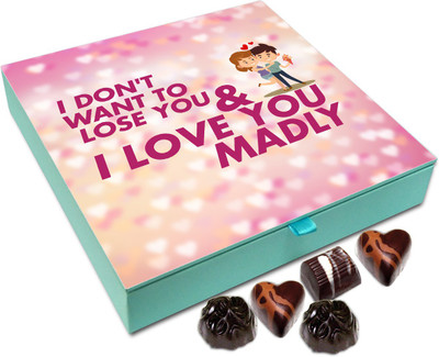 

Chocholik Gift Box - I Don't Want To Lose You And I Love You Madly Chocolate Box - 9pc Truffles(108 g)