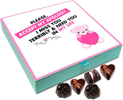 

Chocholik Gift Box - Please Accept My Apology Chocolate Box - 9pc Truffles(108 g)