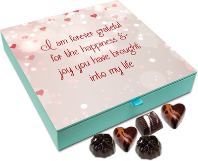

Chocholik Gift Box - I Am Forever Grateful for the Happiness Chocolate Box - 9pc Truffles(108 g)