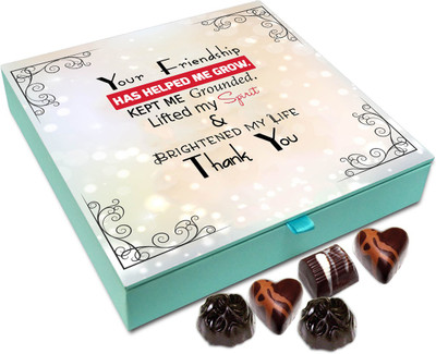 

Chocholik Gift Box - Your Friendship Has Helped Me Grow Chocolate Box - 9pc Truffles(108 g)