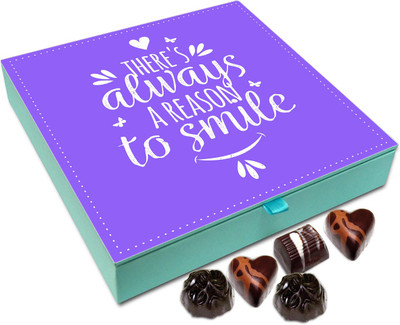 

Chocholik Gift Box - There Always a Reason to Smile Chocolate Box - 9pc Truffles(108 g)