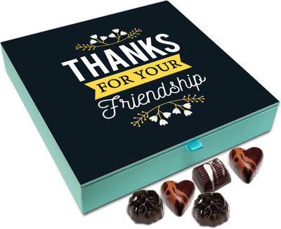 

Chocholik Gift Box - Thanks For Your Friendship Chocolate Box - 9pc Truffles(108 g)