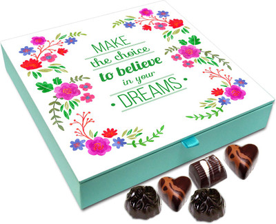 

Chocholik Gift Box - Make The Choice To Believe In Your Dreams Chocolate Box - 9pc Truffles(108 g)
