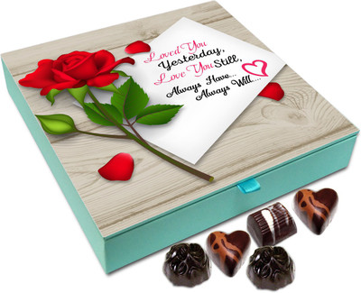 

Chocholik Gift Box - Loved You Yesterday And Will Love You Always Chocolate Box - 9pc Truffles(108 g)