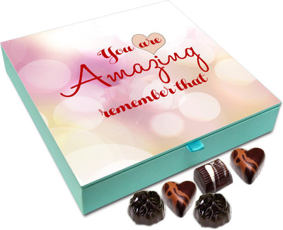 

Chocholik Gift Box - You Are Amazing Always Remember That Chocolate Box - 9pc Truffles(108 g)