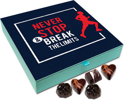 

Chocholik Gift Box - Never Stop And Break Limits Chocolate Box - 9pc Truffles(108 g)