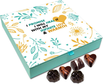 

Chocholik Gift Box - I Promise I Will Heal It With My Infinite Love Chocolate Box - 9pc Truffles(108 g)