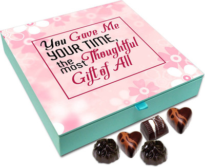 

Chocholik Gift Box - You Gave Me Your Time The Most Thoughtful Gift Of All Chocolate Box - 9pc Truffles(108 g)