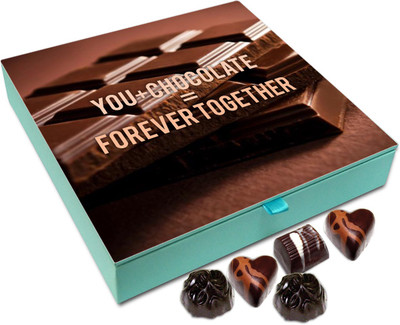 

Chocholik Gift Box - You And Chocolate Forever Together Chocolate Box - 9pc Truffles(108 g)