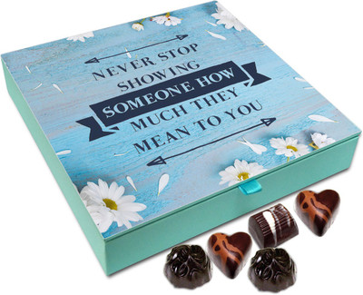 

Chocholik Gift Box - Never Stop Showing Someone Chocolate Box - 9pc Truffles(108 g)