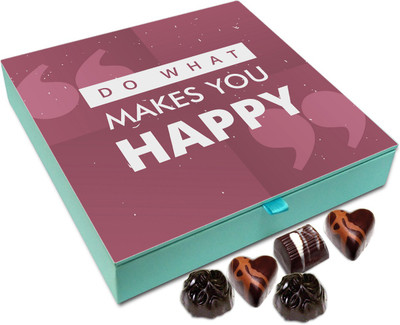 

Chocholik Gift Box - Do What Makes You Happy Chocolate Box - 9pc Truffles(108 g)