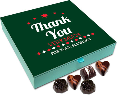 

Chocholik Gift Box - Thank You Very Much For Your Blessings Chocolate Box - 9pc Truffles(108 g)