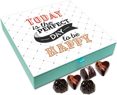 

Chocholik Gift Box - Today Is The Perfect Day To Be Happy Chocolate Box - 9pc Truffles(108 g)