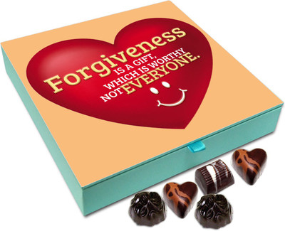 

Chocholik Gift Box - Forgiveness Is A Gift Which A Worthy Not Everyone Chocolate Box - 9pc Truffles(108 g)
