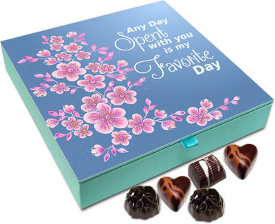 

Chocholik Gift Box - Any Day Spent With You Is Special Day Chocolate Box - 9pc Truffles(108 g)