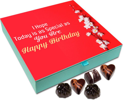 

Chocholik Gift Box - I Hope Your Birthday Is As Special As You Are Chocolate Box - 9pc Truffles(108 g)