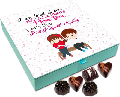 

Chocholik Gift Box - I Am Tired Of Our Senseless Fights Chocolate Box - 9pc Truffles(108 g)