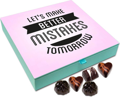 

Chocholik Gift Box - Let's Make Better Mistakes Tomorrow Chocolate Box - 9pc Truffles(108 g)