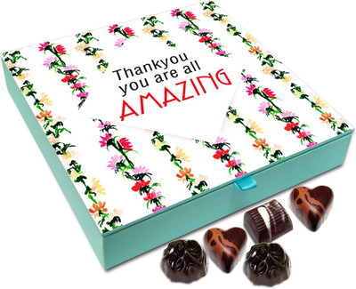 

Chocholik Gift Box - Thank You, You All Are Amazing Chocolate Box - 9pc Truffles(108 g)