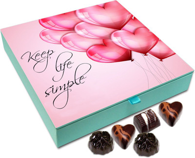 

Chocholik Gift Box - Keep Life Simple Chocolate Box - 9pc Truffles(108 g)