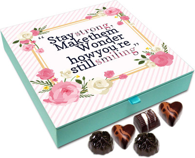 

Chocholik Gift Box - Stay Strong And make Them Wonder How You Are Still Smiling Chocolate Box - 9pc Truffles(108 g)