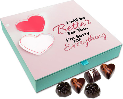 

Chocholik Gift Box - I Will Be Better For You, I Am Sorry For Everything Chocolate Box - 9pc Truffles(108 g)