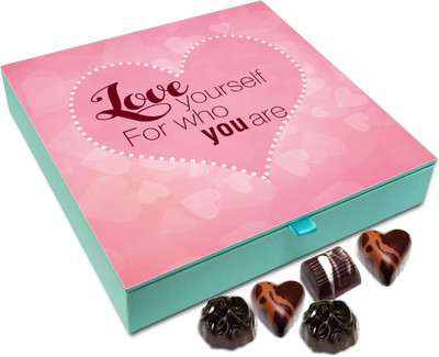 

Chocholik Gift Box - Love Yourself For Who You Are Chocolate Box - 9pc Truffles(108 g)