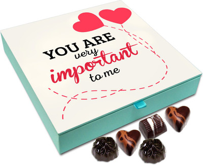 

Chocholik Gift Box - You Are Very Important To Me Chocolate Box - 9pc Truffles(108 g)