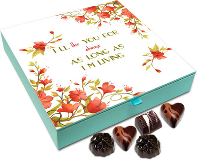 

Chocholik Gift Box - I Will Like You As Long As I Am Living Chocolate Box - 9pc Truffles(108 g)