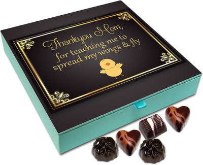 

Chocholik Gift Box - Thank You Mom For Teaching Me How To Spread My Wings And Fly Chocolate Box - 9pc Truffles(108 g)